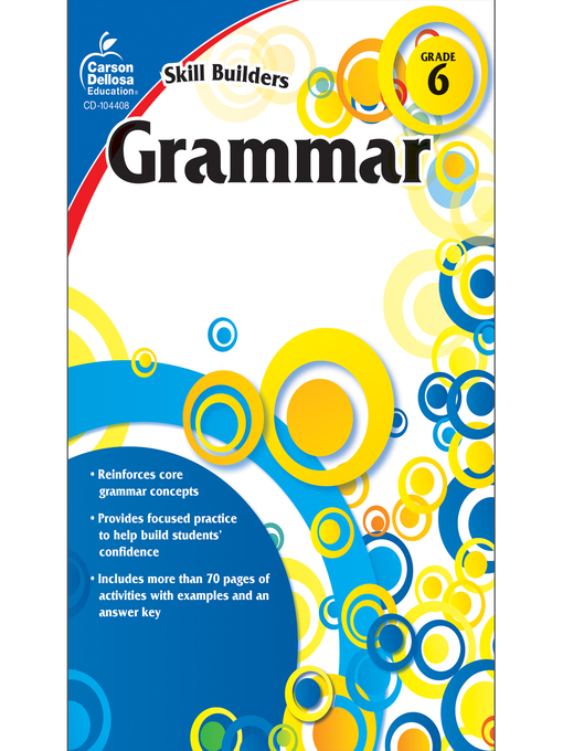 Title details for Grammar, Grade 6 by Carson Dellosa Education - Available